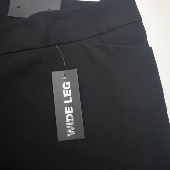 NWT Lane Bryant Ladies Size 22 Petite Black Wide Leg Right Fit Technology Pants - Picture 7 of 13